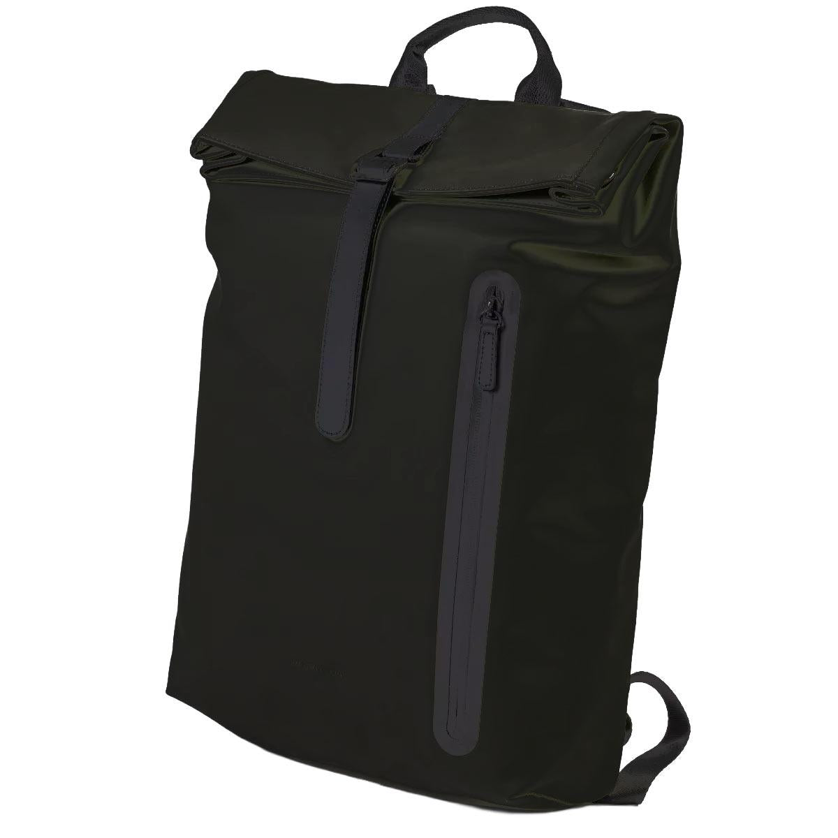 Roll-Top Weatherproof School Laptop Backpack 13.5L Office Bag Durable Rucksack