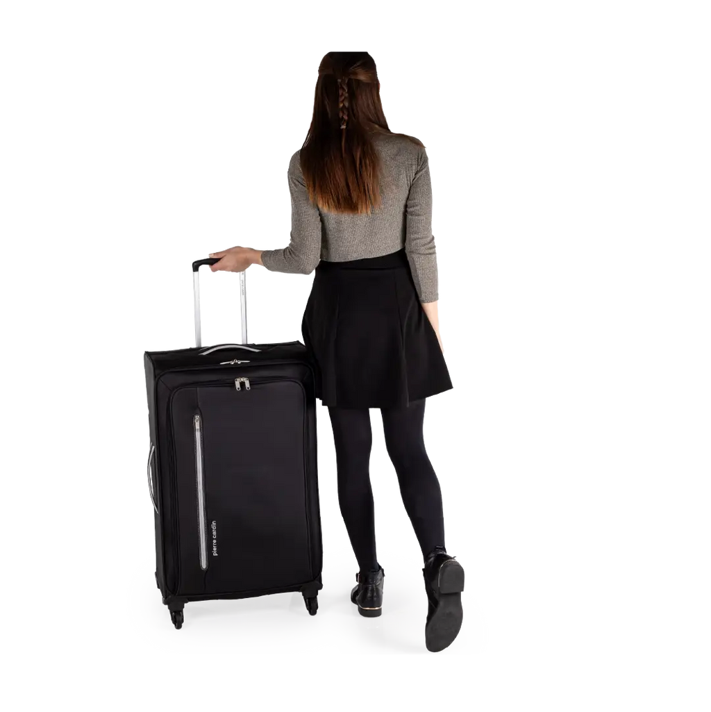 Gino Ferrari Cion 78cm Black Large Check-In Suitcase