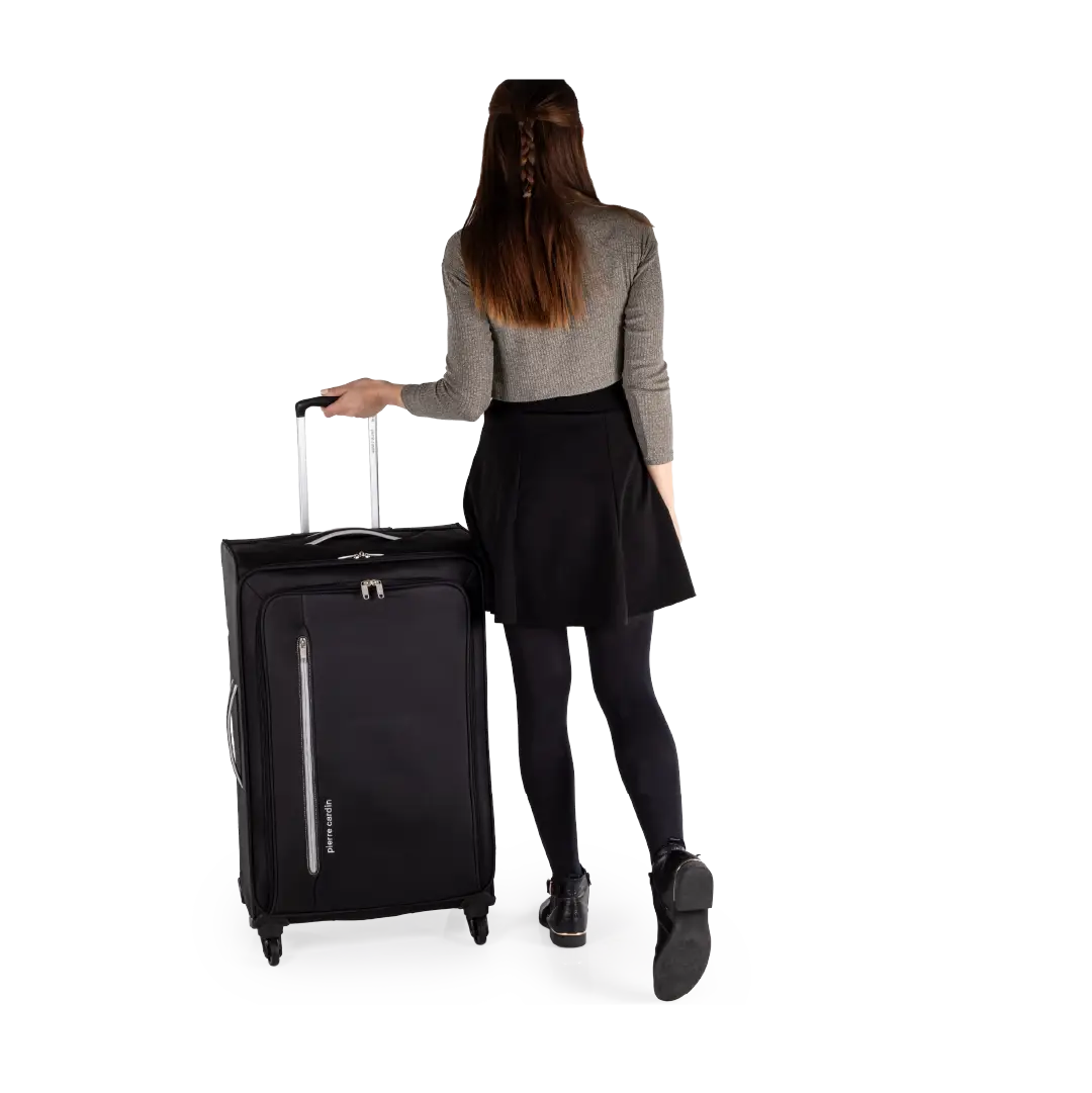 Gino Ferrari Cion 78cm Black Large Check-In Suitcase