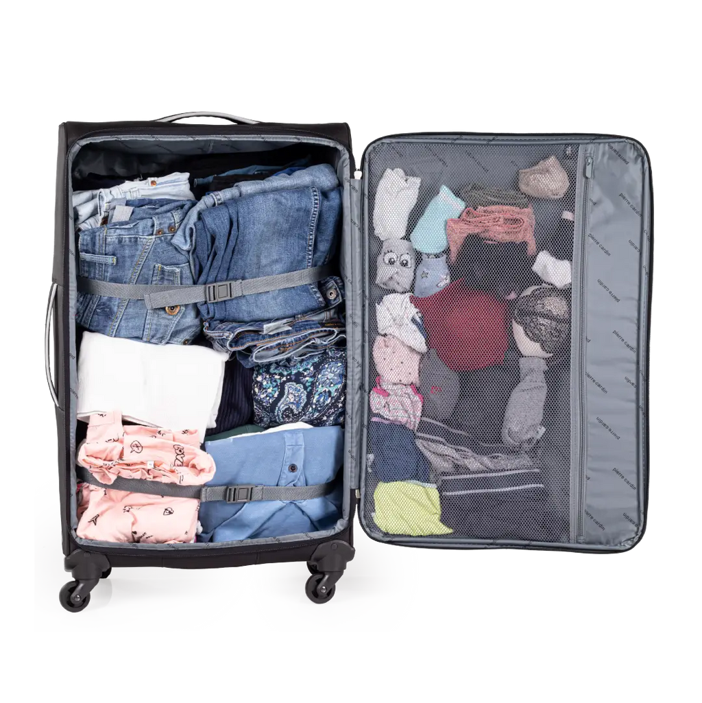 Gino Ferrari Cion 78cm Black Large Check-In Suitcase