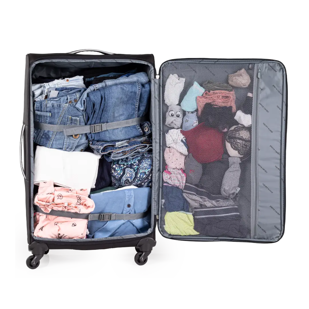 Gino Ferrari Cion 78cm Black Large Check-In Suitcase