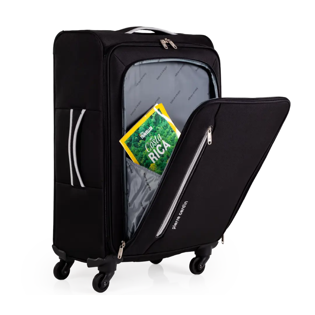 Gino Ferrari Cion 67cm Black Medium Check-In Suitcase