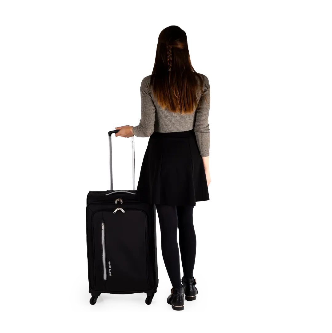 Gino Ferrari Cion 67cm Black Medium Check-In Suitcase