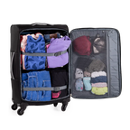 Gino Ferrari Cion 67cm Black Medium Check-In Suitcase