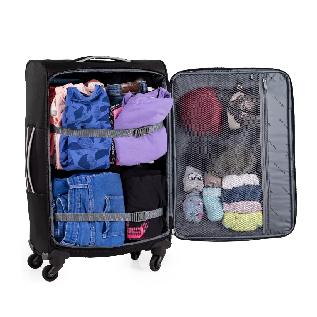 Gino Ferrari Cion 67cm Black Medium Check-In Suitcase