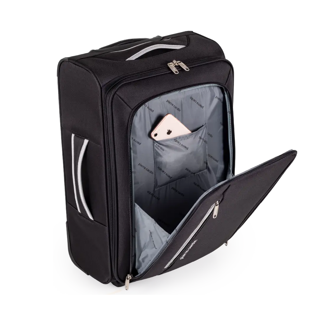 Gino Ferrari Cion 56cm Black Carry-On Suitcase