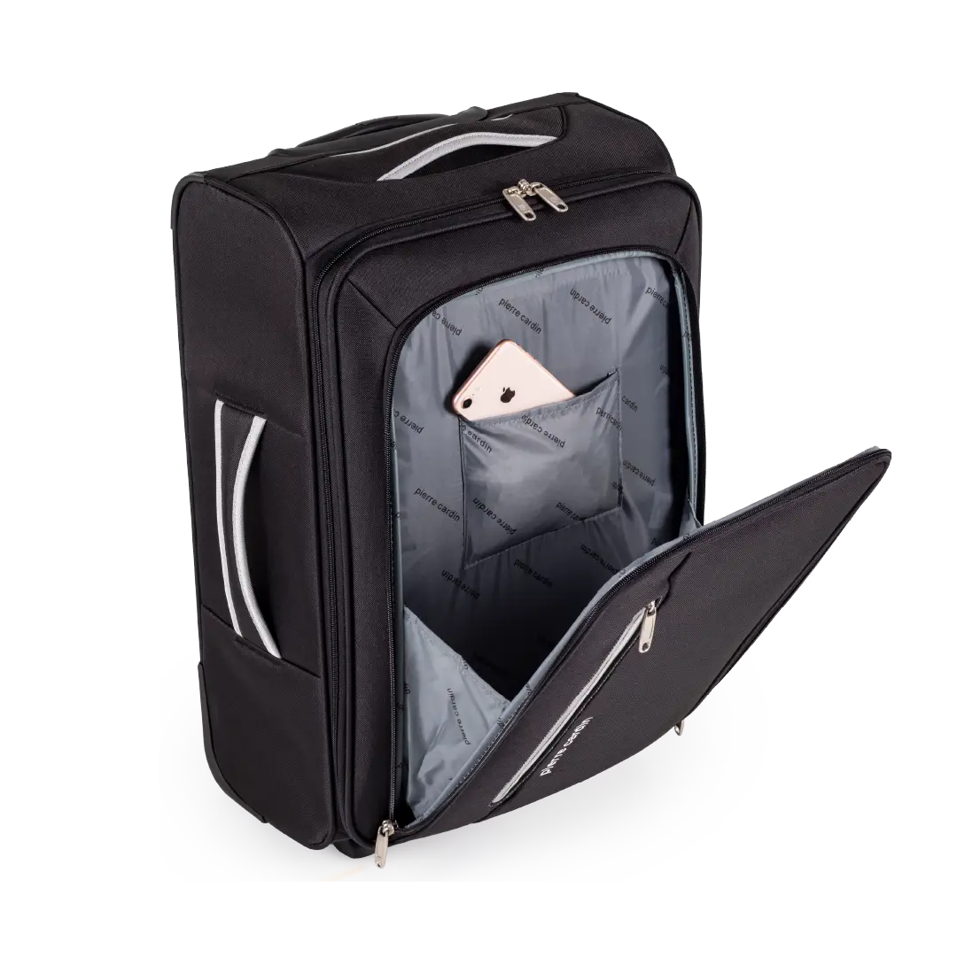 Gino Ferrari Cion 56cm Black Carry-On Suitcase