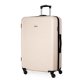Gino Ferrari Harley 76.5cm Cream Large Check-In Suitcase