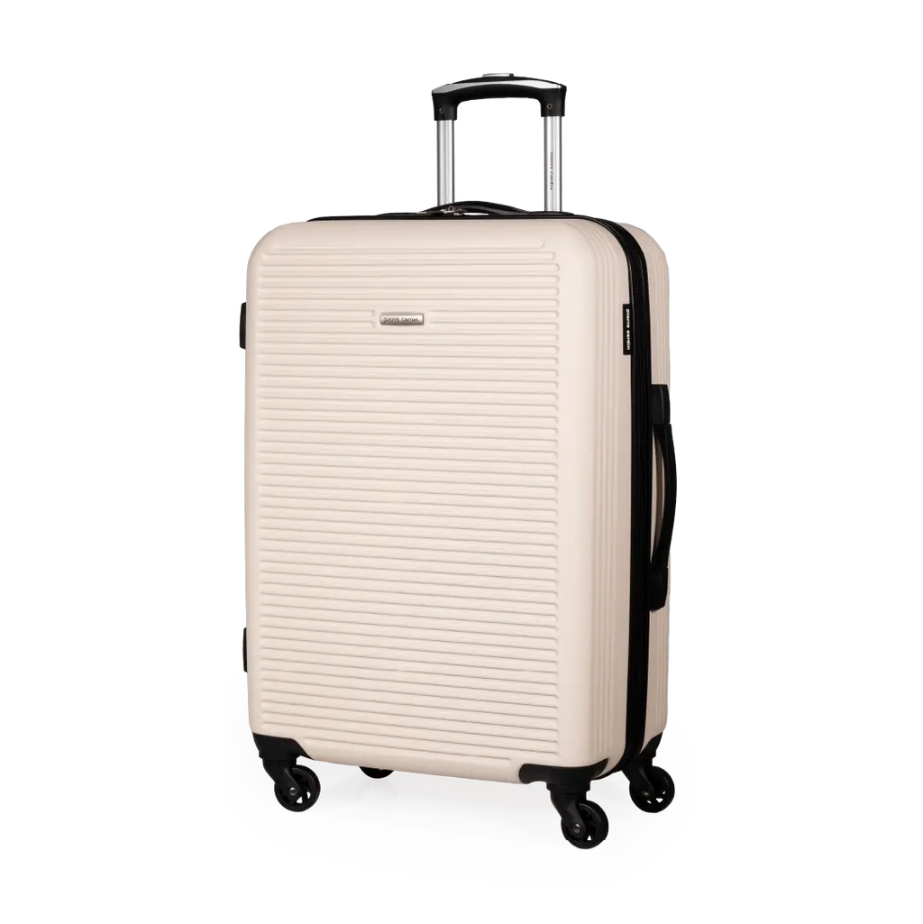 Gino Ferrari Harley 67cm Cream Medium Check-In Suitcase