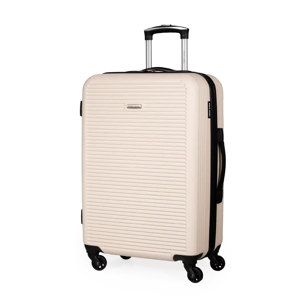 Gino Ferrari Harley 67cm Cream Medium Check-In Suitcase