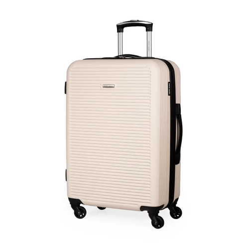 Gino Ferrari Harley 67cm Cream Medium Check-In Suitcase