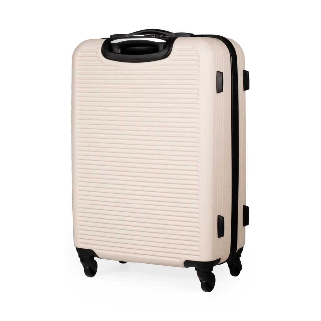 Gino Ferrari Harley 67cm Cream Medium Check-In Suitcase