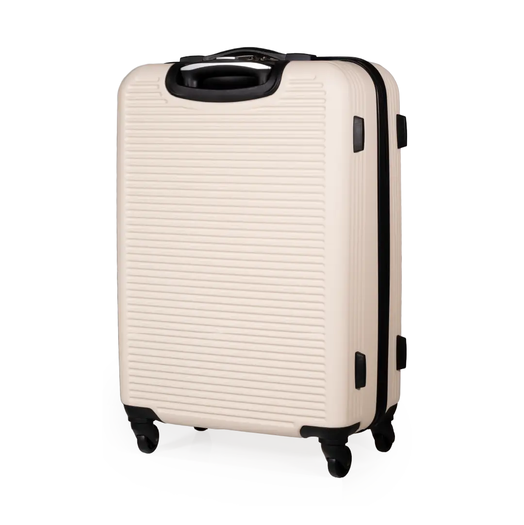 Gino Ferrari Harley 67cm Cream Medium Check-In Suitcase