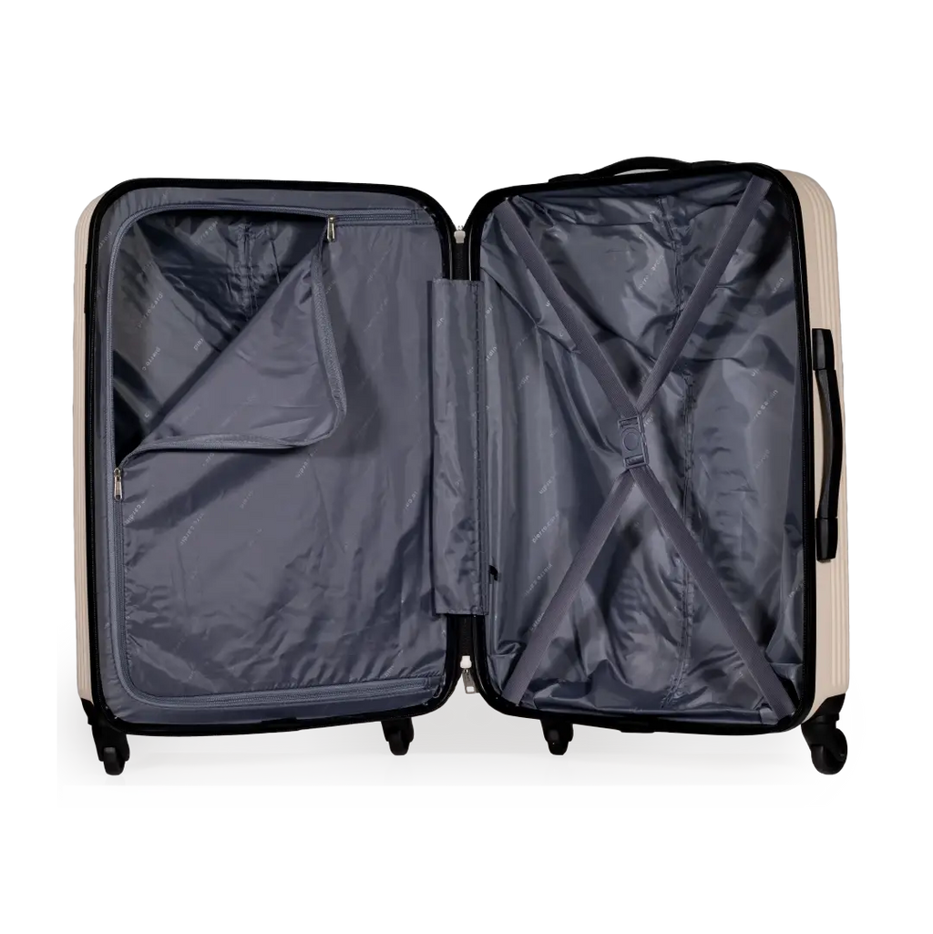 Gino Ferrari Harley 67cm Cream Medium Check-In Suitcase