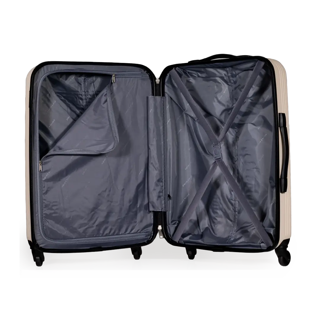 Gino Ferrari Harley 67cm Cream Medium Check-In Suitcase