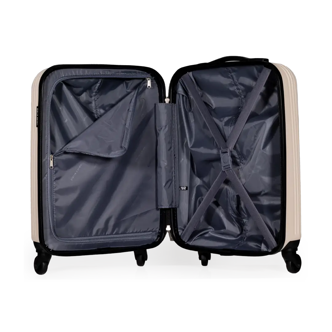 Gino Ferrari Harley 55cm Cream Carry-On Suitcase
