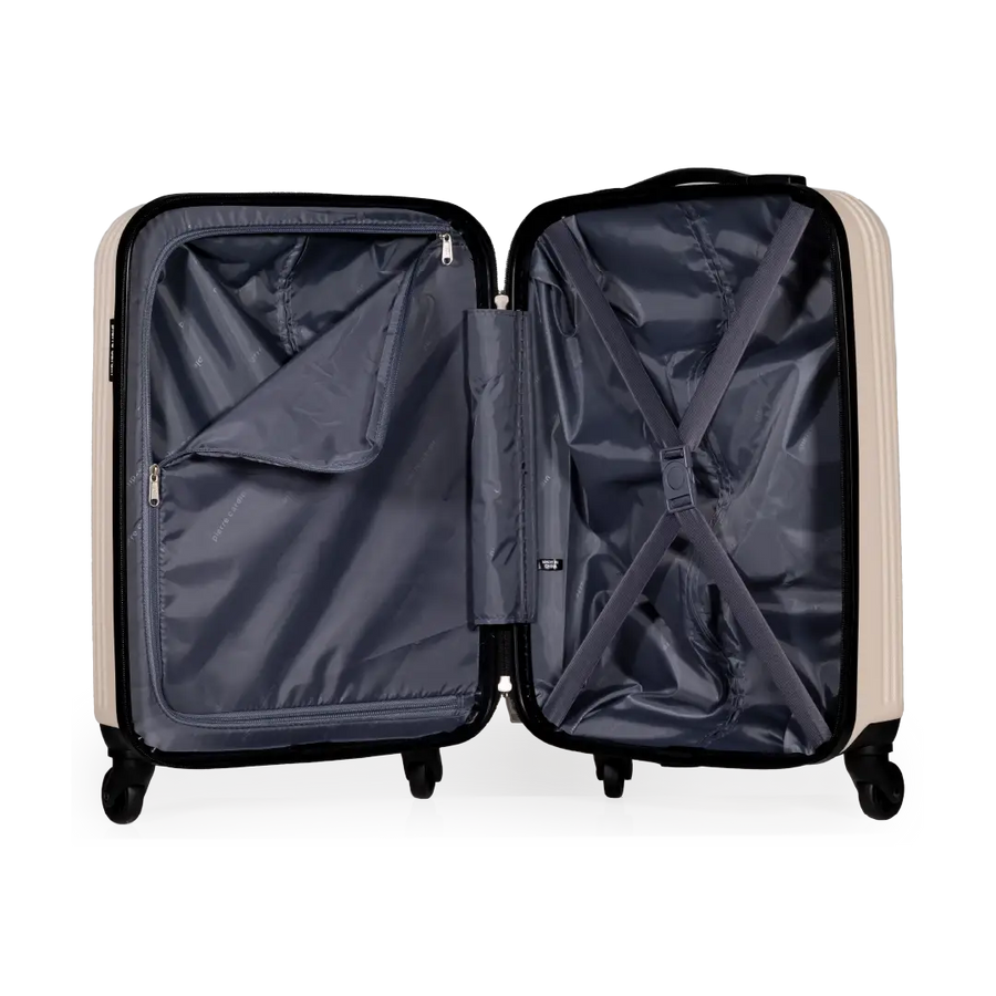 Gino Ferrari Harley 55cm Cream Carry-On Suitcase