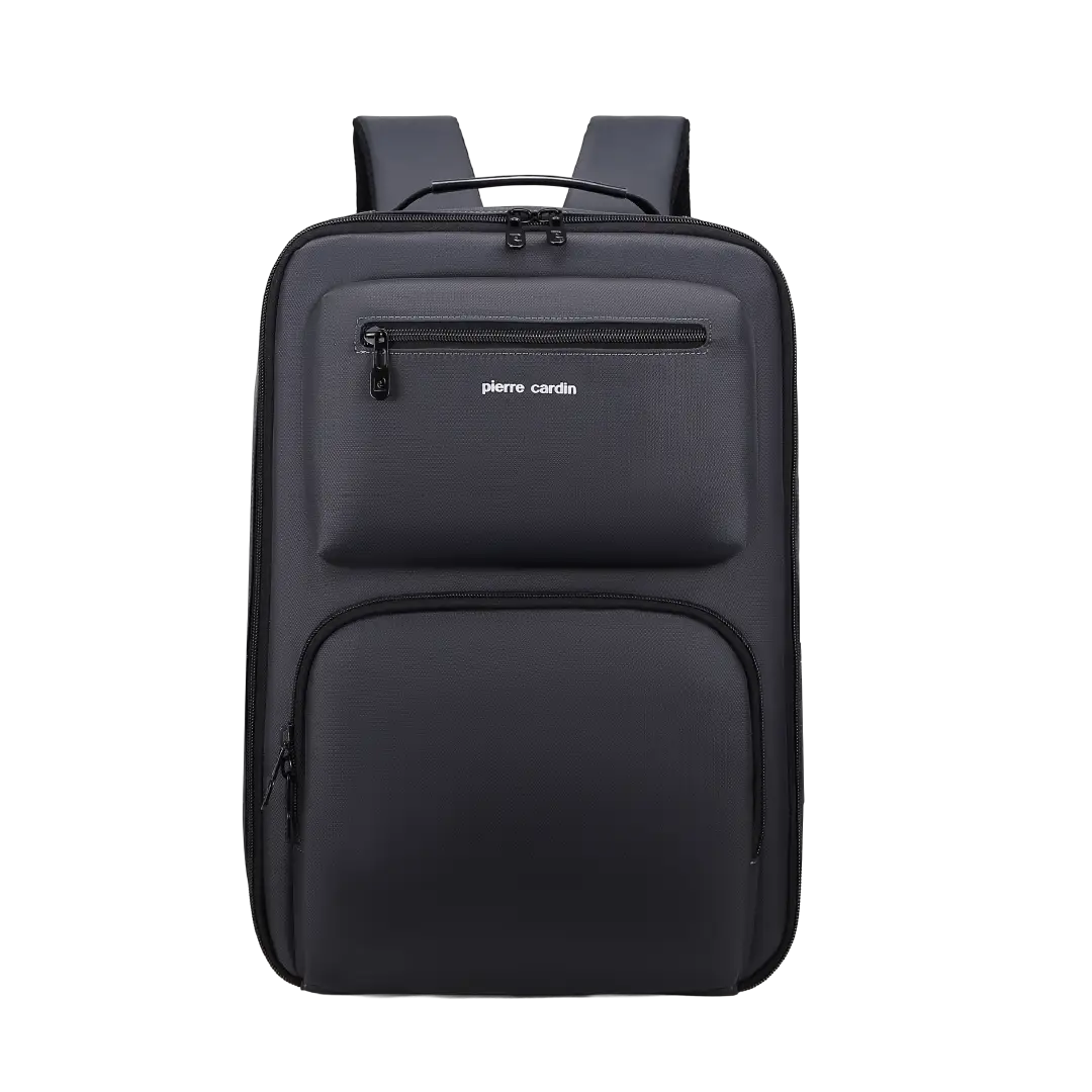 Pierre Cardin Giverny 45cm Black Laptop Backpack