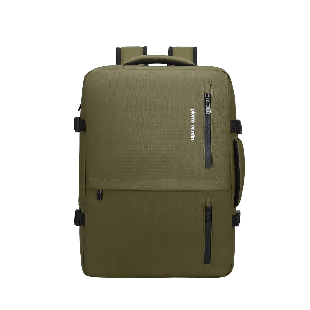 Pierre Cardin Calais 45cm Laptop Backpack in khaki