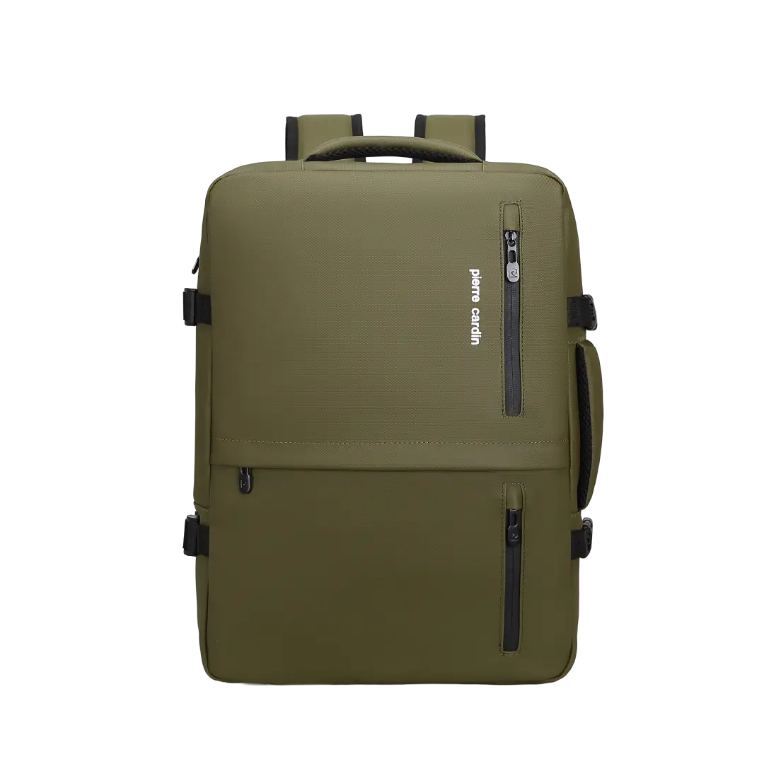 Pierre Cardin Calais 45cm Laptop Backpack in khaki