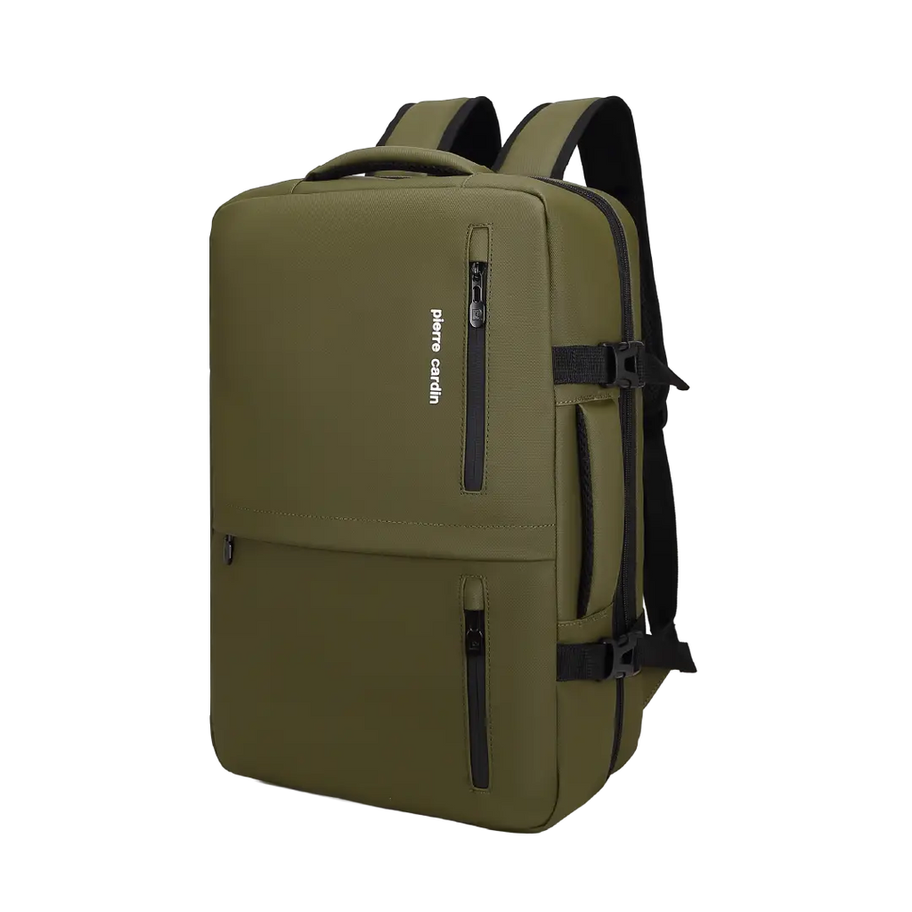 Pierre Cardin Calais 45cm Laptop Backpack in khaki