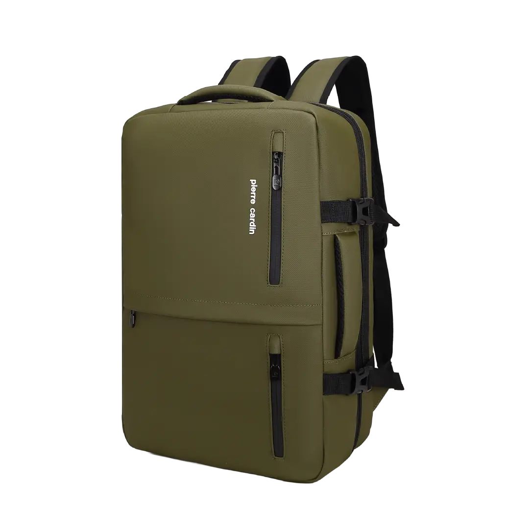 Pierre Cardin Calais 45cm Laptop Backpack in khaki