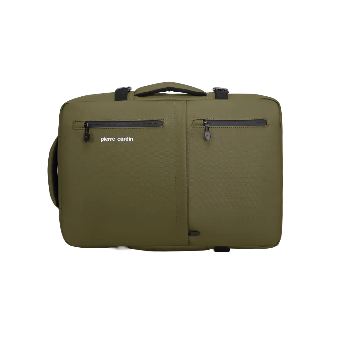 Pierre Cardin Calais 45cm Laptop Backpack in khaki