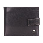 Pierre Cardin Bar Fleur Black Leather Bifold Tab Wallet