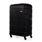 Black suitcase on a white background