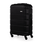 Exodus 66cm Black Medium Suitcase - Bags For All