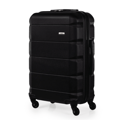 Exodus 66cm Black Medium Suitcase - Bags For All