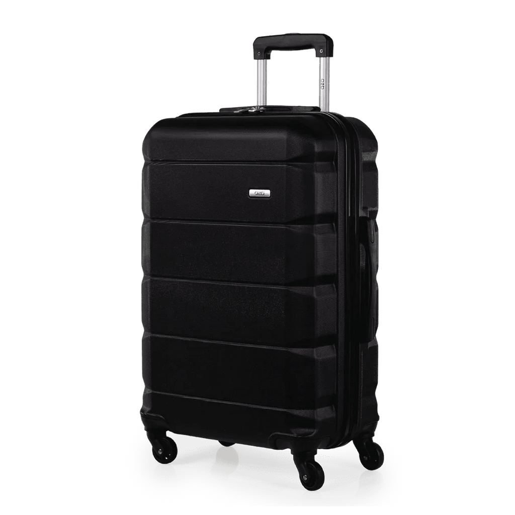 Exodus 66cm Black Medium Suitcase - Bags For All