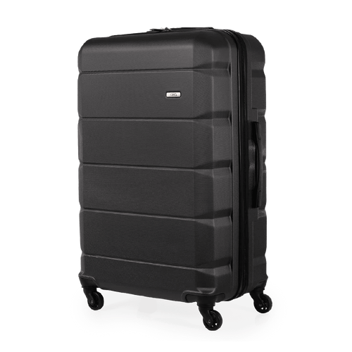 Exodus 76.5cm Black Large Suitcase - Bags For All