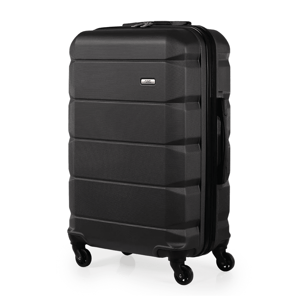 Exodus 66cm Black Medium Suitcase - Bags For All