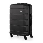 Exodus 66cm Black Medium Suitcase - Bags For All
