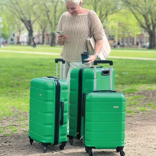 Exodus 66cm Black Medium Suitcase - Bags For All