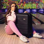 Sojourn 55cm Black Small Suitcase - Bags For All