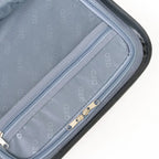 Close-up of a gray interior with a zipper on a white background