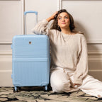 Monaco 66.5cm Pink Medium Suitcase - Bags For All