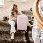 Monaco 55cm Pink Small Suitcase - Bags For All