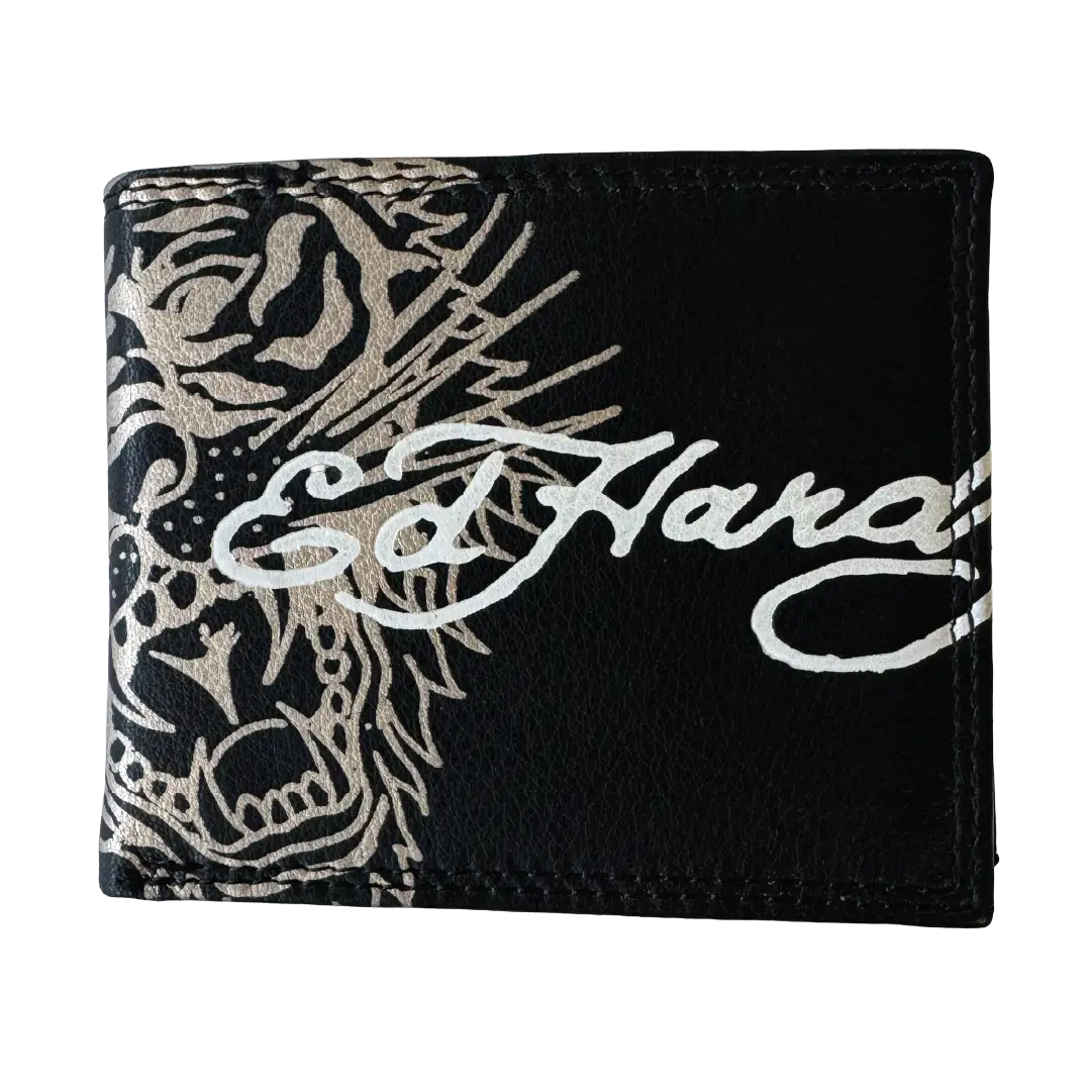 Ed Hardy Iconic Gold Tiger Coin Wallet