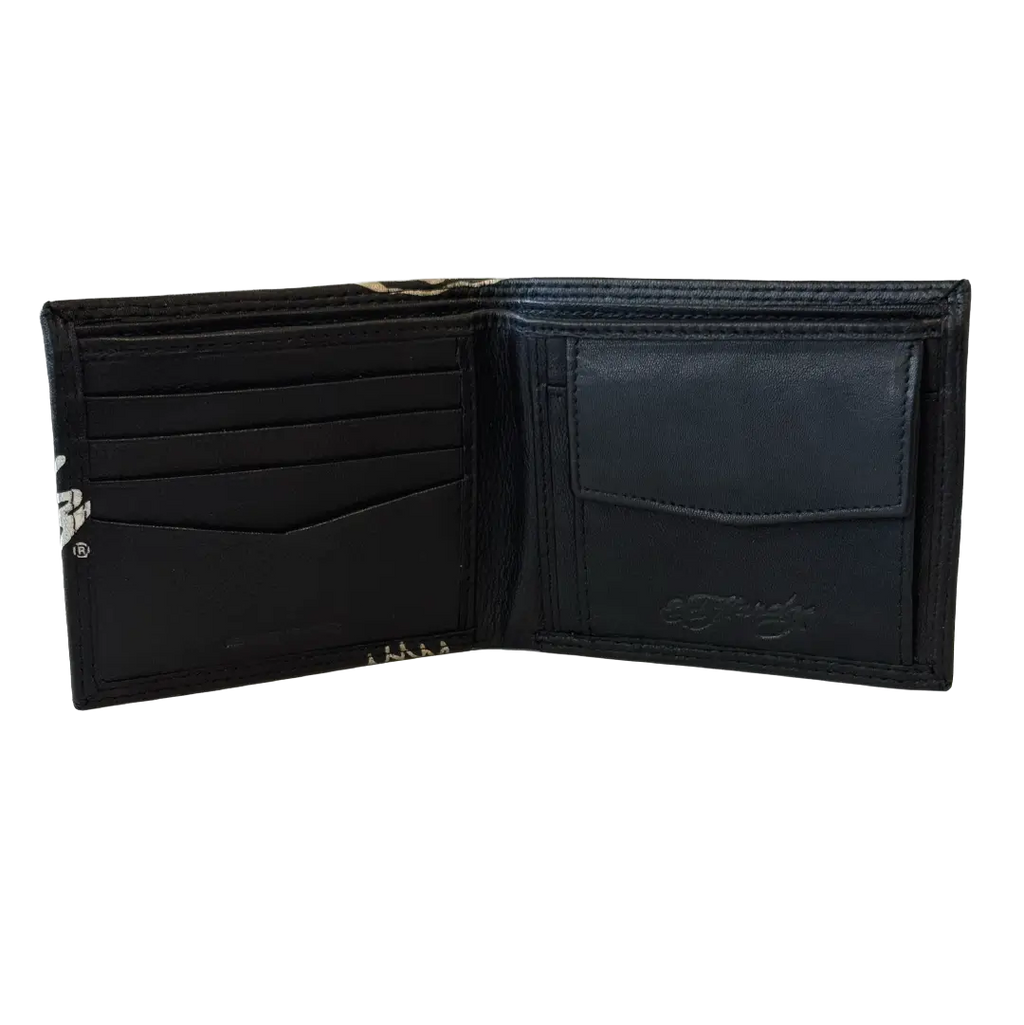 Ed Hardy Iconic Gold Tiger Coin Wallet