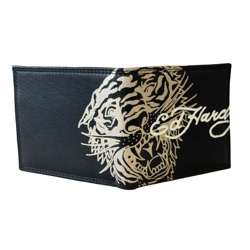 Ed Hardy Iconic Gold Tiger Coin Wallet