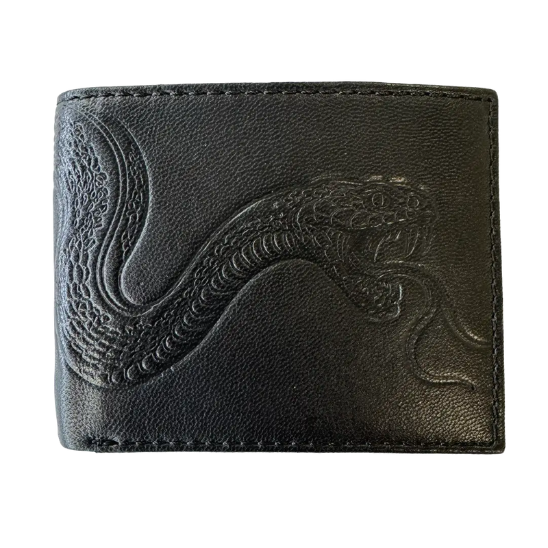 Ed Hardy Embossed Snake Flip Wallet
