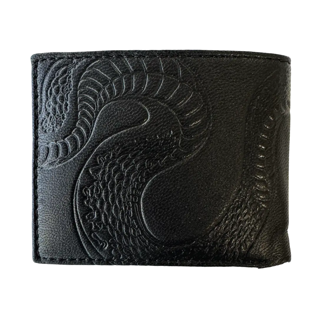 Ed Hardy Embossed Snake Flip Wallet