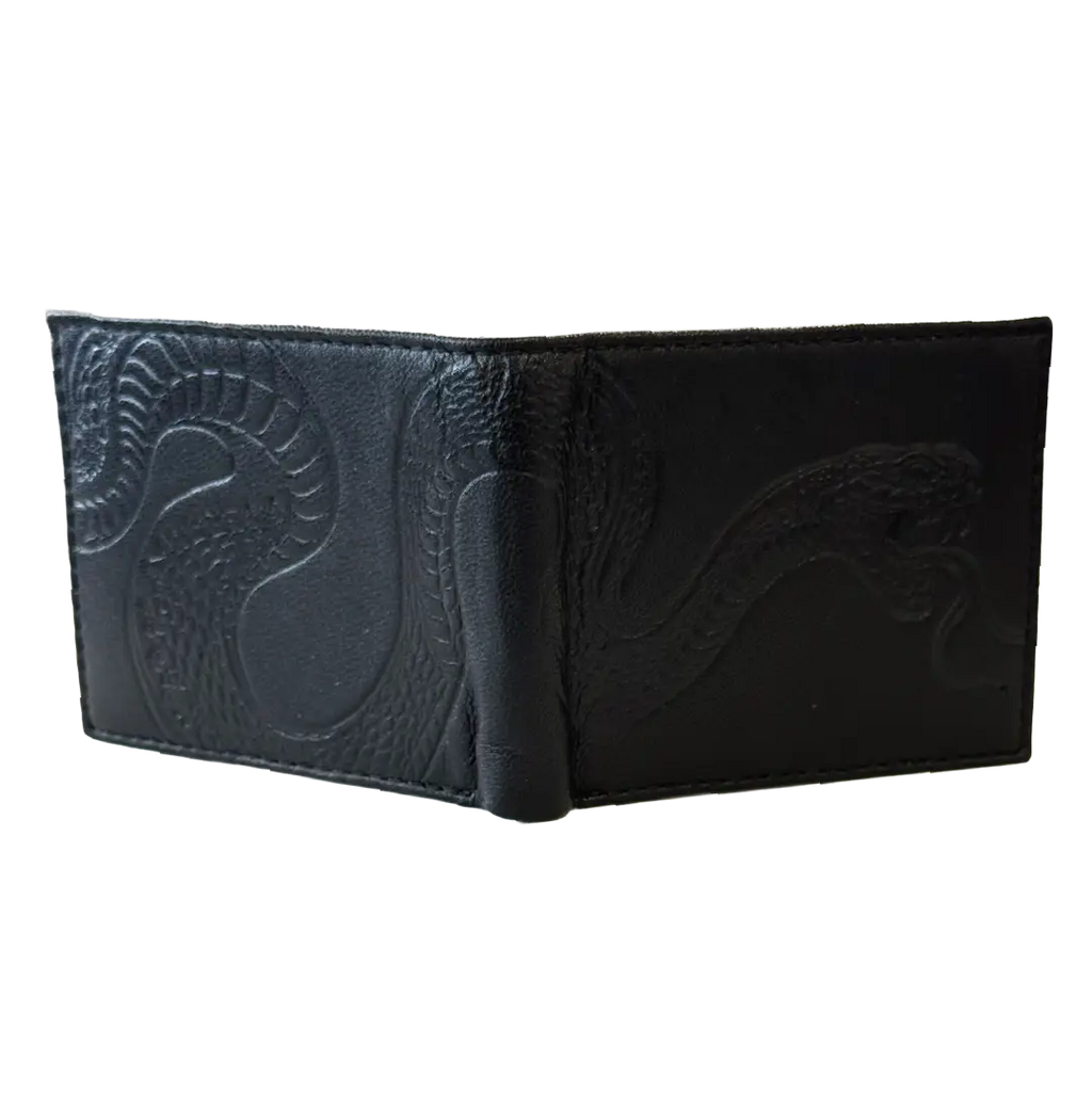 Ed Hardy Embossed Snake Flip Wallet
