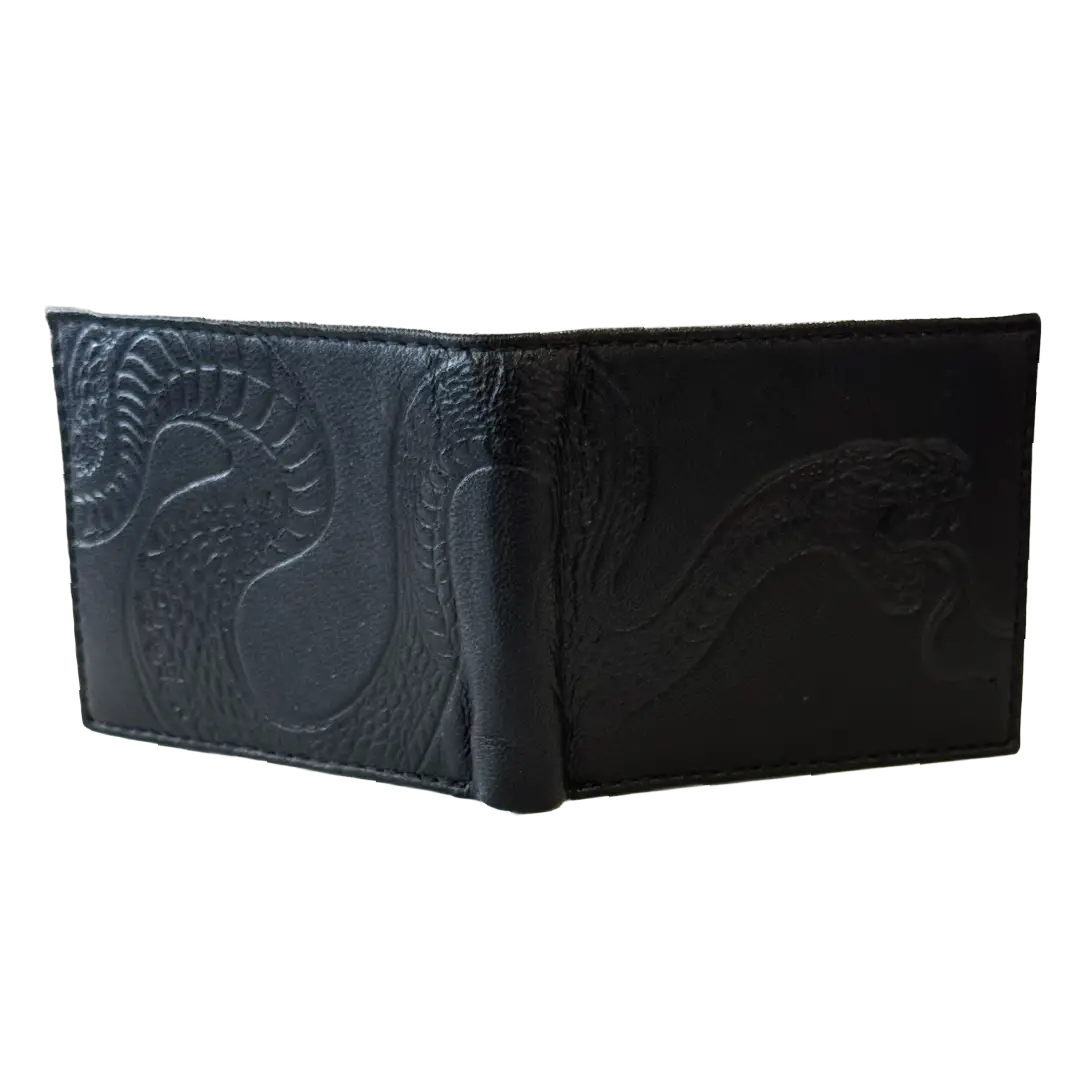 Ed Hardy Embossed Snake Flip Wallet