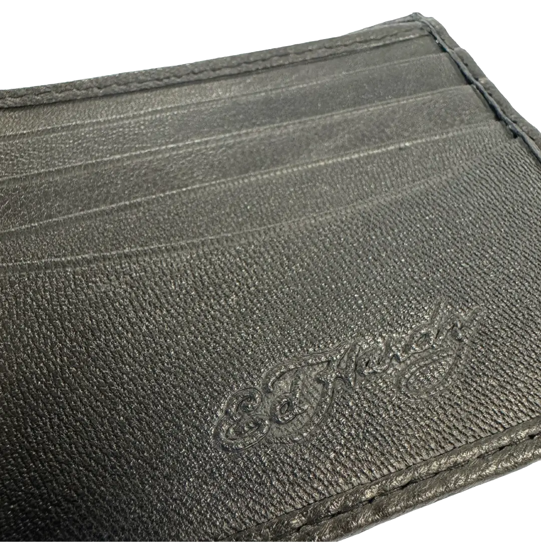 Ed Hardy Embossed Snake Flip Wallet