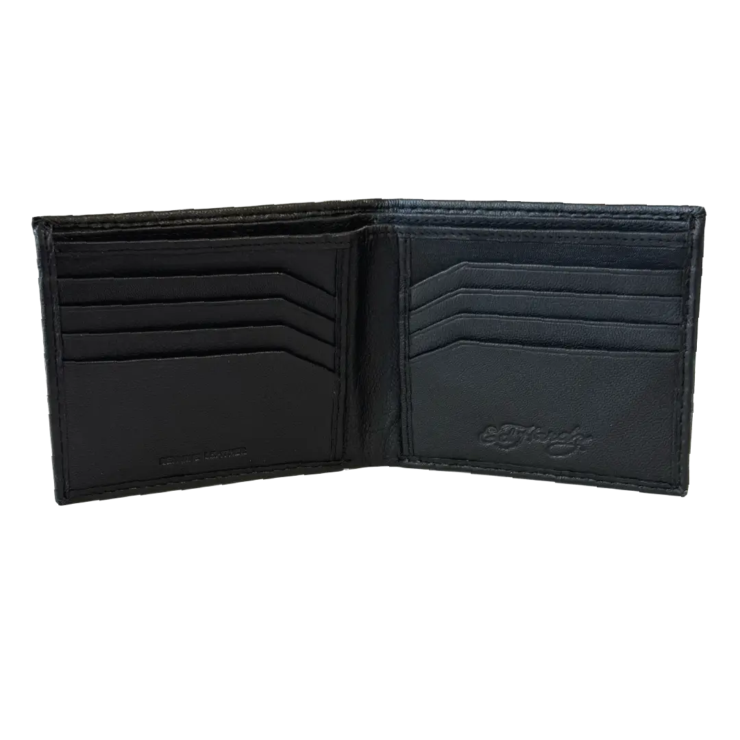 Ed Hardy Embossed Signature Bifold Wallet