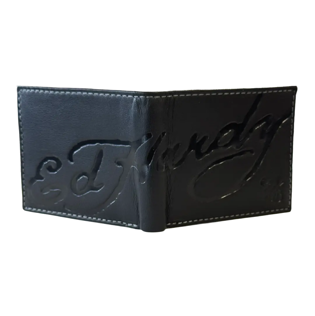 Ed Hardy Embossed Signature Bifold Wallet